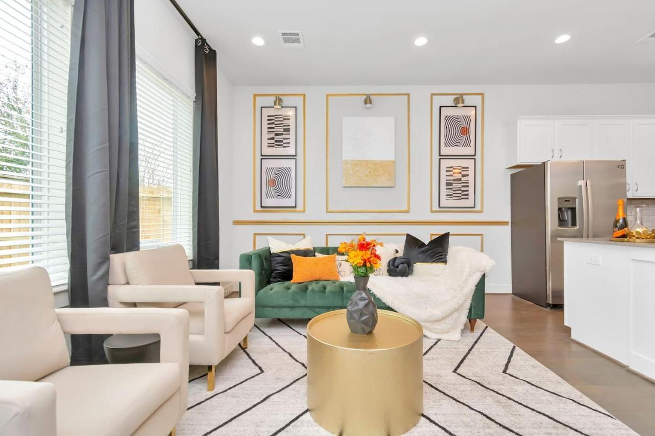 יוסטון Emerald Palace - New, Modern 3Br Townhome Close To Downtown, Nrg, Med Ctr מראה חיצוני תמונה